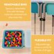 thumbnail image 4 of Mesa sensorial Back2School Express doble con tapas Seafoam, 4 of 9