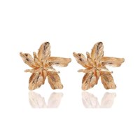 Prusia - Aros Pendientes Flor Dorada