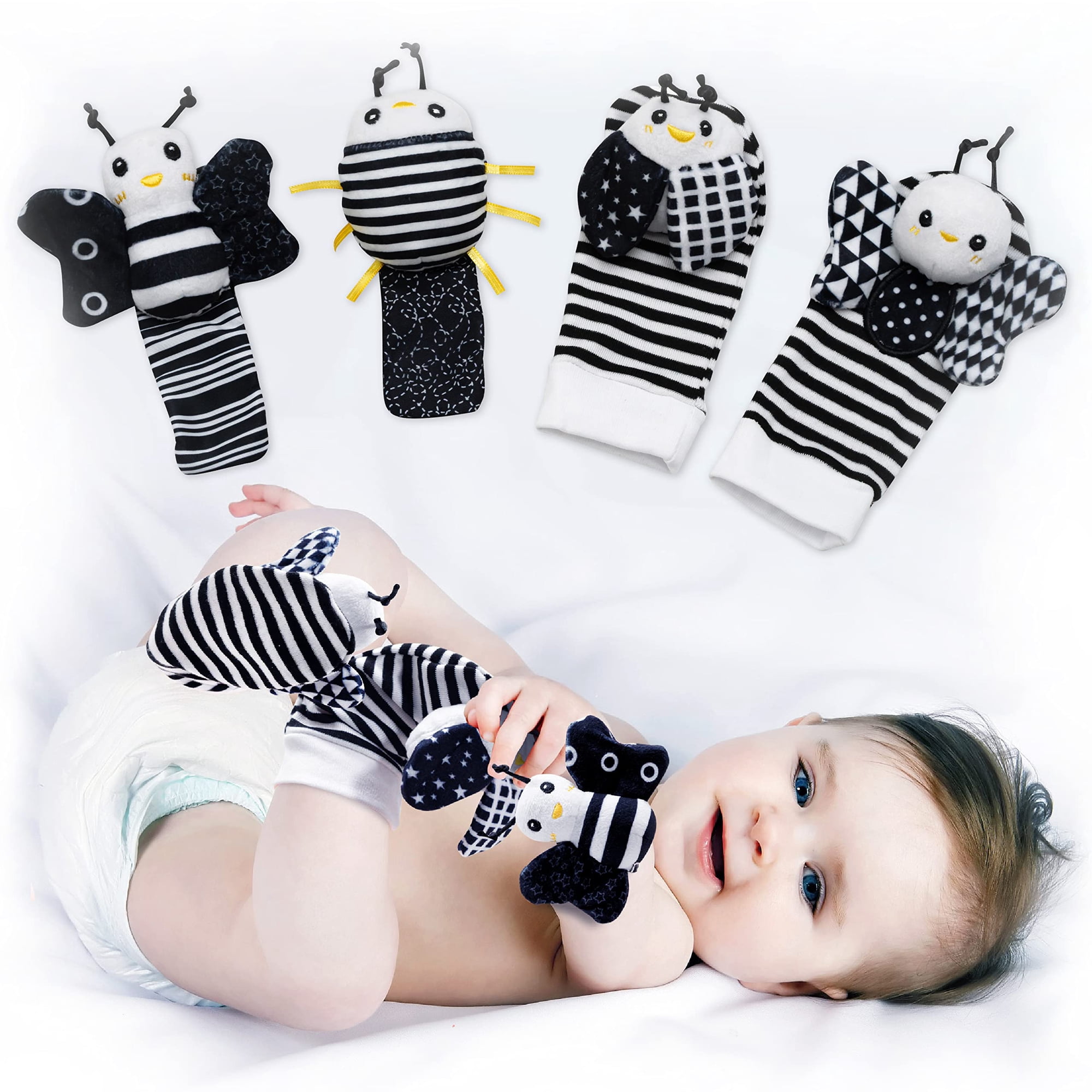 Baby K - Set De Calcetines Y Juguetes De Pulsera Para Recién Nacidos, Niños O Niñas