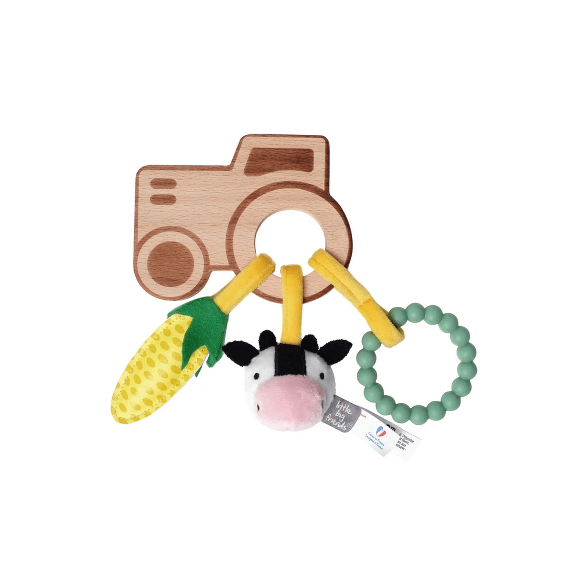 Little Big Friends - Sonajero De Madera - Granja