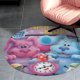 thumbnail image 4 of Las Pistas de Blue Alfombra Redonda de Felpa Coral, Antideslizante, No Desprende Pelusas, Lavable y Duradera para Salón, Dormitorio y Habitación de Niños 60cm, 4 of 6