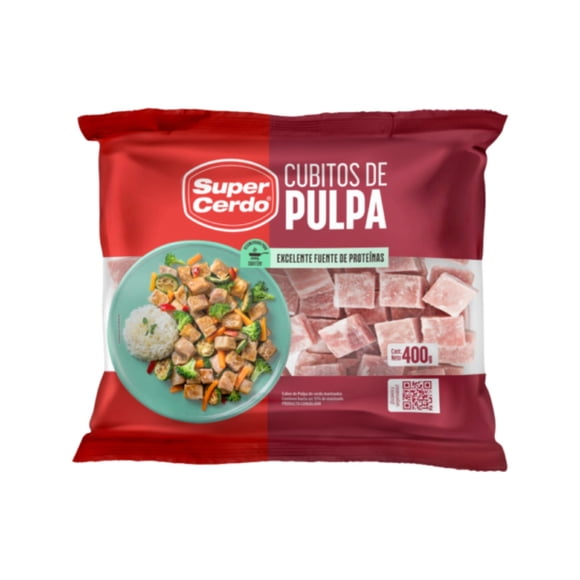 Cubitos congelados de cerdo, 400 g
