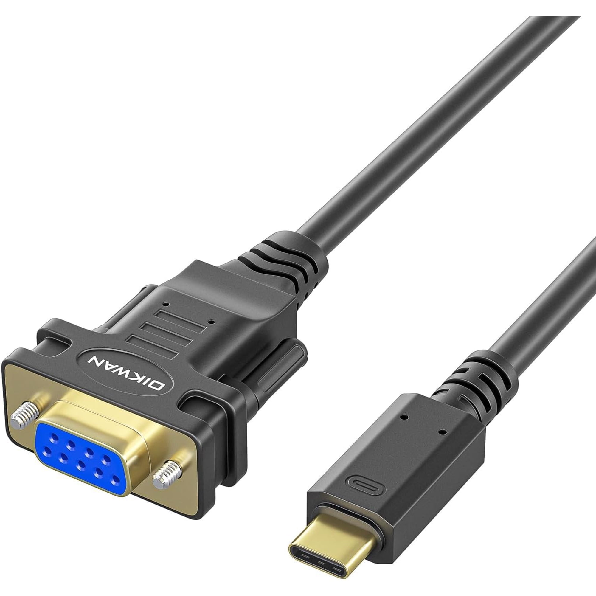 Oikwan - Adaptador Conversor De Cable Serie Usb-c A Rs232 Db9 De 9 Pines Hembra