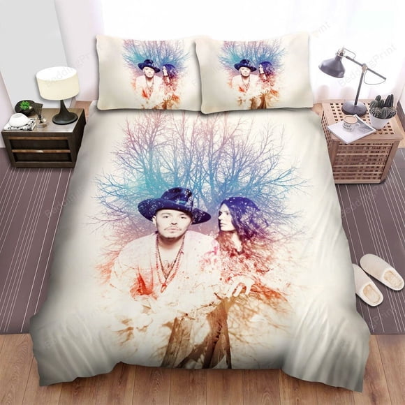 Jesse&Joy Art Tree Bedding Set Duvet Cover Bedding Set Pillow Cases3-Piece Bedding Set (1 Duvet Cover + 2 Pillow Shams)