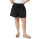 thumbnail image 1 of Agnes Orinda Pantalones Cortos de Mujer Talla Grande Pierna Ancha Suelta Cintura Alta con Cordón Vacaciones en la Playa Verano 2026 Pantalón Casual con Bolsillo 4X Negro, 1 of 6