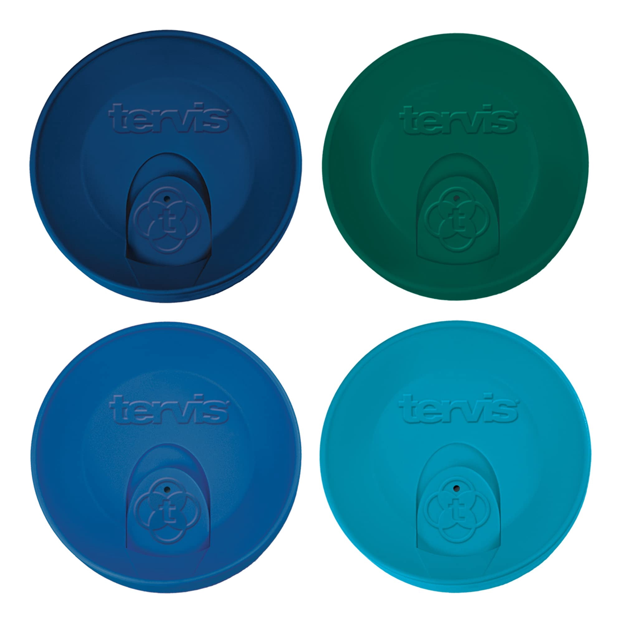 Tapa De Viaje Para Vaso Tervis Con Aislamiento De Doble Pared, 16 Oz, Paquete De 4