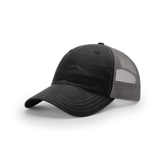 Gorra R RICHARDSON Sports 111 OSFM Negra con Malla Carbón