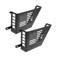 Ioensy - 2 Bolsillos De Repuesto Para Caja De Almacenamiento De Puerta Delantera De Metal Para Jeep Wrangler Jk