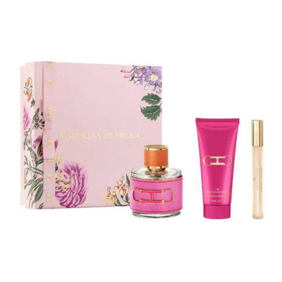 Set Carolina Herrera CH Insignia Leather EDP 100ml + Body Lotion 100ml + 10ml Mujer – Edición exclusiva cuero y ámbar