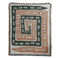 Magideal - Manta De Punto Boho, Edredón, Alfombra, Manta Tejida , Sofá, , Manta Decorativa Para Interior, Camping, Picnic, Senderismo, Playa