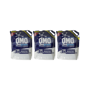 Pack 3 Detergentes Liquido Omo Ultrapower Recarga Doypack
