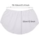thumbnail image 3 of extensores de camisa para mujeres, capas ajustables, parte superior falsa, falda de barrido inferior, falda mini con abertura de media longitud, dobladillo, camisa, camiseta, falda, negro/blanco, blan, 3 of 6