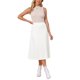 thumbnail image 2 of Faldas de Ante Sintético para Mujer INSPIRE CHIC Cintura Alta Elástica Falda Midi Línea A Conjuntos de Trabajo Otoño Invierno M Blanco, 2 of 6
