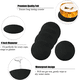 thumbnail image 3 of Posavasos de cuero Protección contra derrames para escritorio de mesa Posavasos de cuero duraderos y antideslizantes Ajuste común, 3 of 5