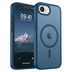 Funda Magnética Supfine Para Iphone 16E 2025, Color Azul Oscuro