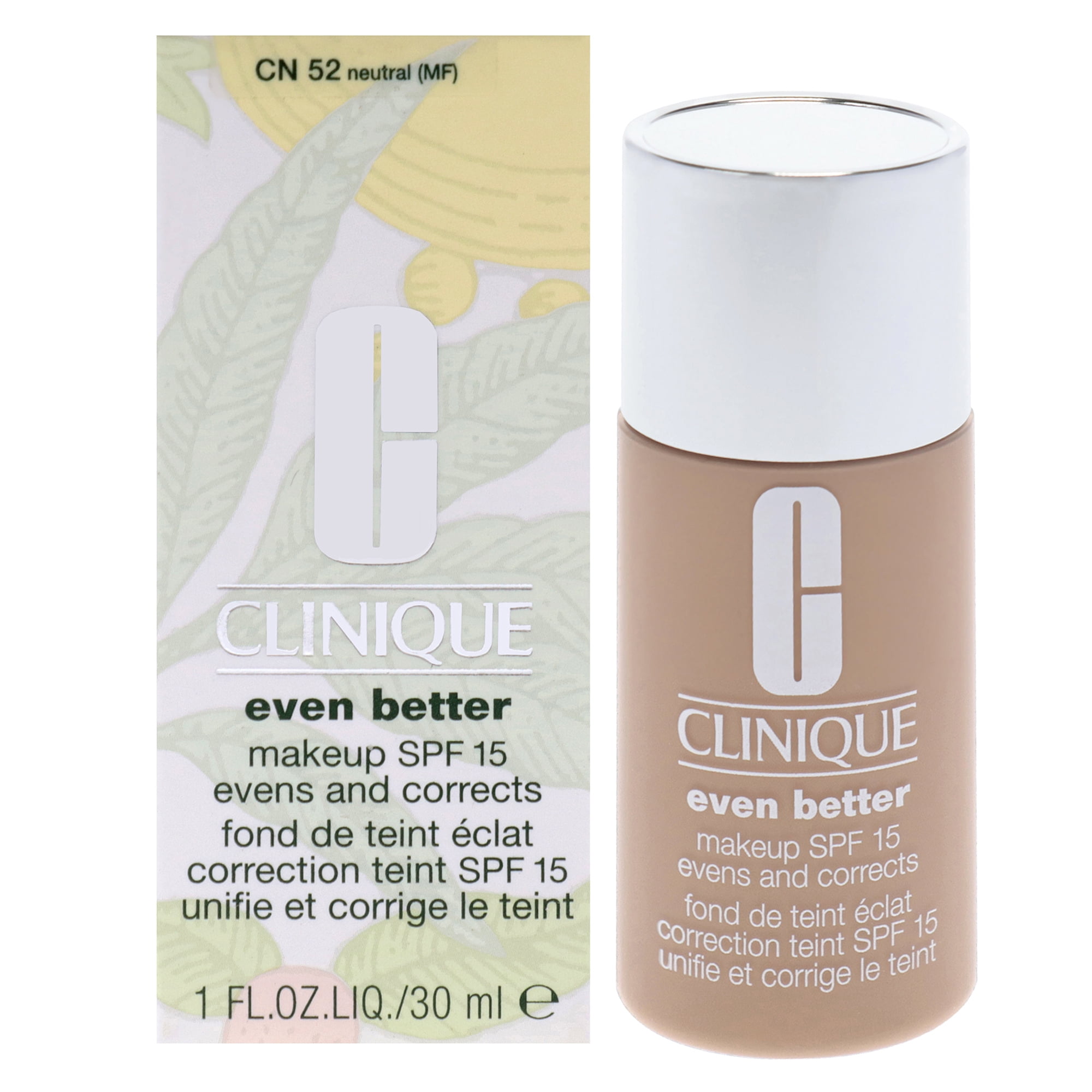 Base De Maquillaje Even Better Fps 15 - Cn 52 Neutral (mf) - Piel Seca A Mixta A Grasa De Clinique Para Es - 1 Oz