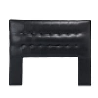 Dgb - Respaldo Cama 2 Plazas Pu Negro Alicante Cp