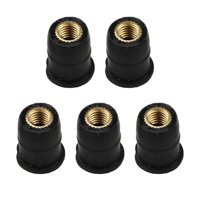 Magideal - 5 Uds Tuerca De Pozo Para Parabrisas Piezas De Tuerca De Latón Hardware De Fácil Instalación Duradero Sujetador De Motocicleta Tuercas De Motocicleta Rosca M5