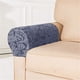 thumbnail image 3 of Conjunto de cubiertas de reposabrazos, paquete de 2 Sillones estirables Cubiertas de brazos Tapas de brazo de poliéster suaves Protector de muebles antideslizantes para silla, sofá, sofá (gr, 3 of 3