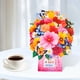 thumbnail image 3 of Tarjeta de felicitación 3D desplegable con ramo de flores floreciente y elegante, 3 of 7