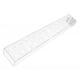 thumbnail image 1 of Florero Rectangular Florero Largo De Acrílico Transparente Moderno Para Estante De Fiesta De Oficina 60x10x6.5cm 24 Agujeros, 1 of 2