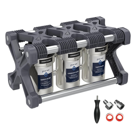 Sistema de filtración de agua GLACIER FRESH de 0,2 micras y 3 etapas para RV