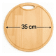 thumbnail image 2 of Tabla Pizza Madera Tablas Para Picar Picoteo Plato De Madera Liso Marrón Claro, 2 of 3