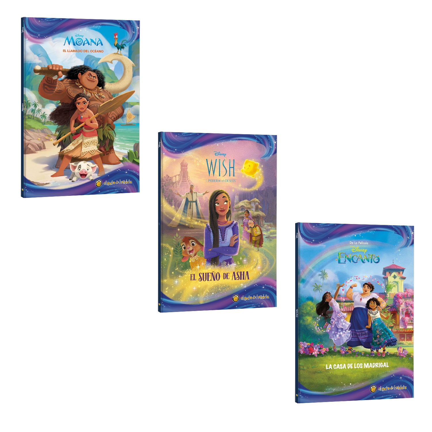 Editorial Guadal - Pack Libros Películas -moana,wish,encanto
