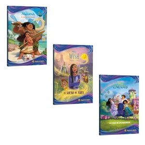Editorial Guadal - Pack Libros Películas -Moana,Wish,Encanto