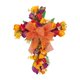 thumbnail image 4 of Corona De Flores Artificiales Corona De Puerta De Tulipán Festival De Pared Corona De Cruz De Pascua Naranja, 4 of 5
