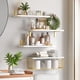thumbnail image 1 of Repisa Flotantes De Madera Modernas X4 Con Reja dorada Nano0210, 1 of 7