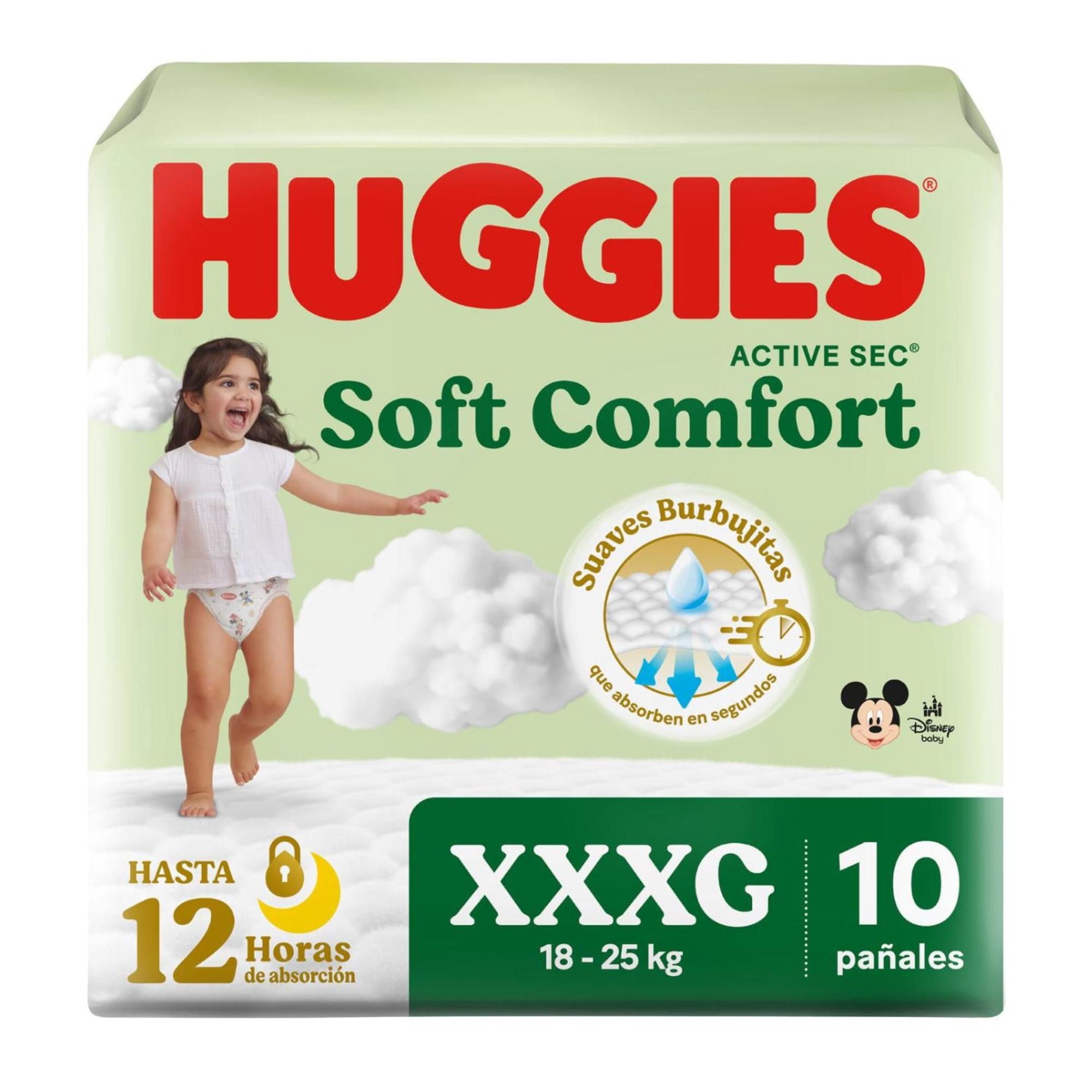 Pañales Soft Comfort 6/xxxg 10 Un Huggies