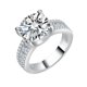 thumbnail image 1 of Anillos de Moissanita de Oro Blanco de 18K de 5-10 Quilates para Mujer Regalo Color D Claridad VVS1 Anillos de Diamante Anillo de Plata Esterlina S925 Joyería Anillos de Compromiso de Moissanita con, 1 of 9