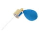 thumbnail image 3 of Bomba Atomizadora De Pulverización De Botella De Perfume De Vidrio Recargable Vintage Con Tubo - Azul, 3 of 3
