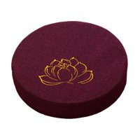 Ioensy - Cojín De Meditación Redondo De 40 Cm De Diámetro Con Asiento De Funda Extraíble Para Interior Violeta 10 Cm
