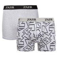 Zahr - Pack De 2 Boxers Gris Y Estampado