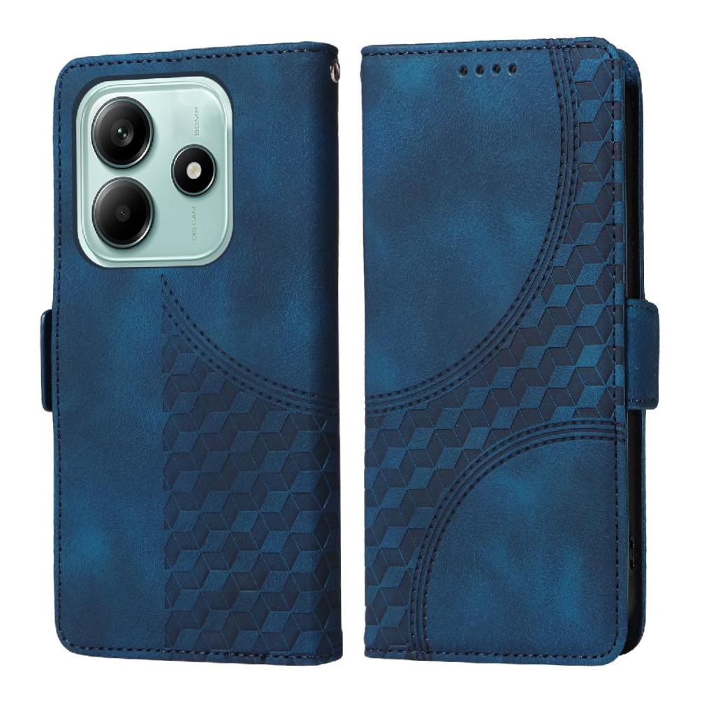 Carcasa Foxdock Xiaomi Redmi Note 14 4G De Cuero Pu, Diseño Acolchado Clásico, Protección Contra Caídas Y Rayones