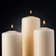 thumbnail image 2 of Pillar Candles Tribello SPAAS, color marfil, 15 cm, 9 unidades, sin perfume, 2 of 6