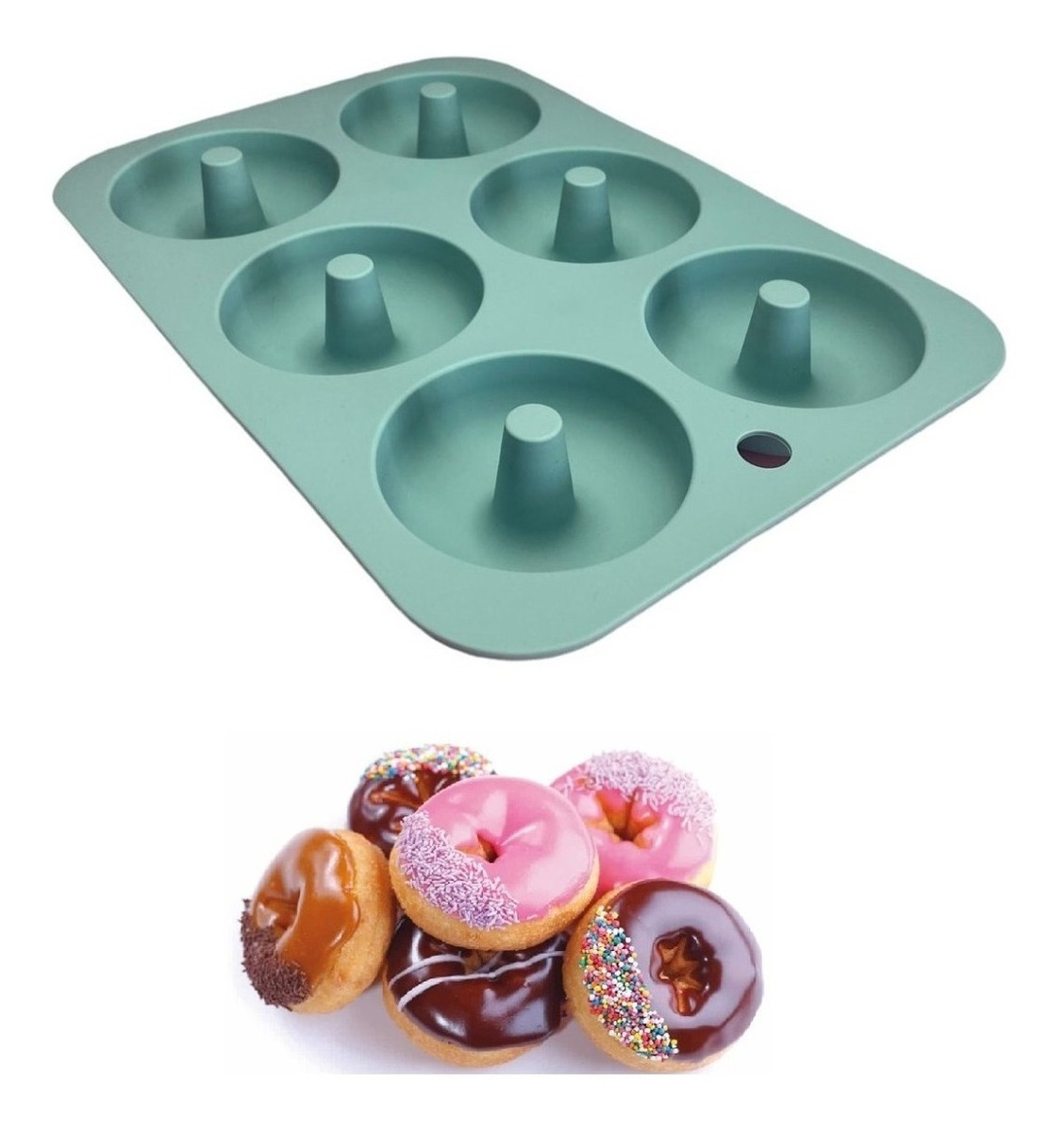 Genérico - Moldes Silicona Donas Moldes De Silicona Donut Molde Dona