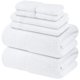 thumbnail image 2 of Juego de toallas de baño Infinitee Xclusives de algodón blanco de primera calidad, 2 of 6