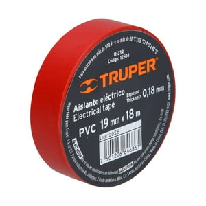Truper - Huincha Aisladora 18Mm*18Mts Rojo