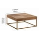 thumbnail image 2 of Mesa De Centro Mesa Lateral Madera Base Metal Cuadrada, 2 of 2