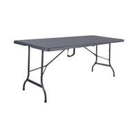 Mesa Plegable Rectangular 180X74X74 Cms Gris Northwest Gris Tamano Unico