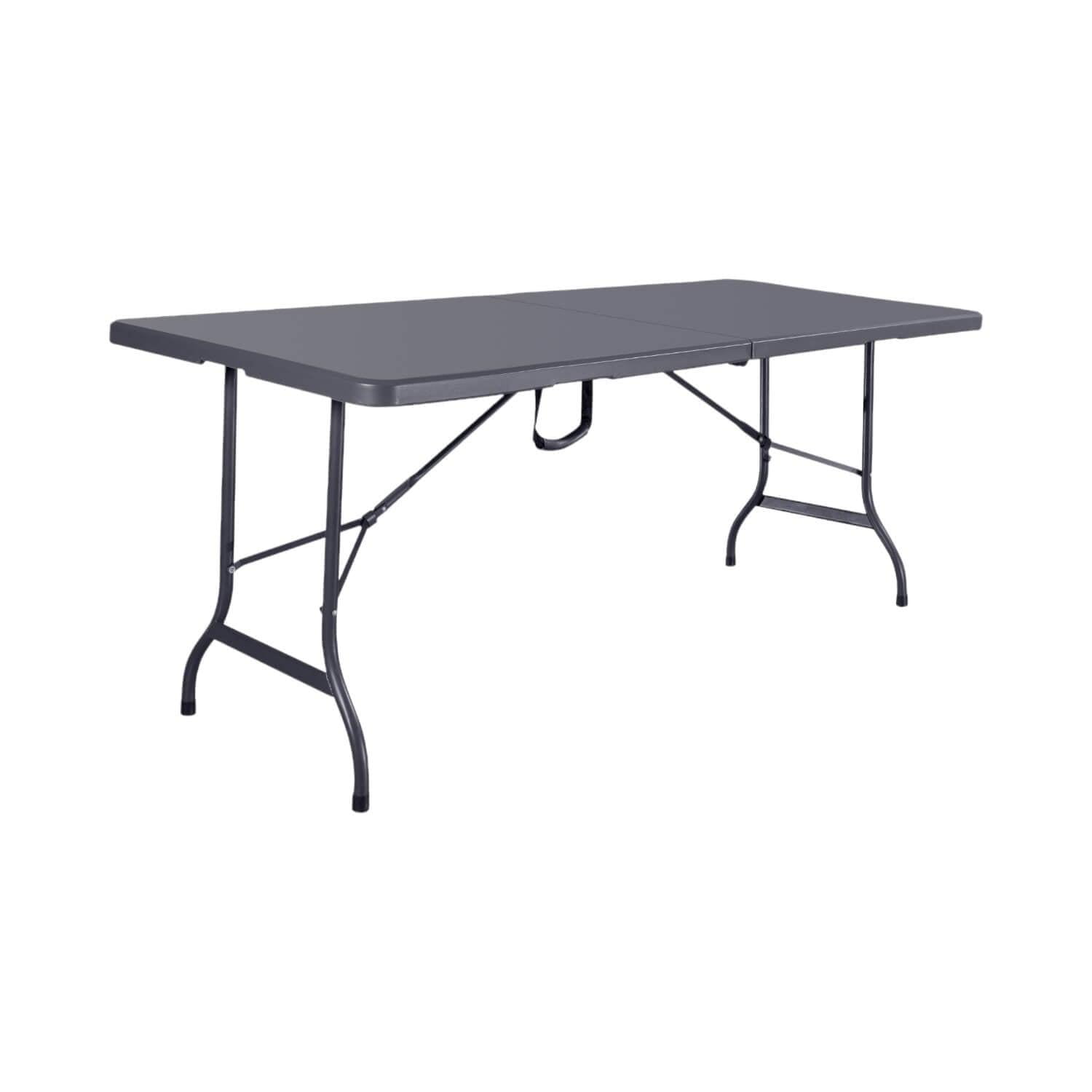 Mesa Plegable Rectangular 180x74x74 Cms Gris Northwest Gris Tamano Unico