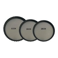 Genérico - Pack 3 Moldes Desmontables Kuchen Pie 28 30 32Cm Desmontable