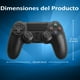 thumbnail image 3 of Mando inalámbrico compatible con PS4/Slim/Pro y PC, joystick para juegos remotos, negro, 3 of 4
