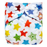 Pequelandia - Pañal De Tela Lavable - Estrellas Colores