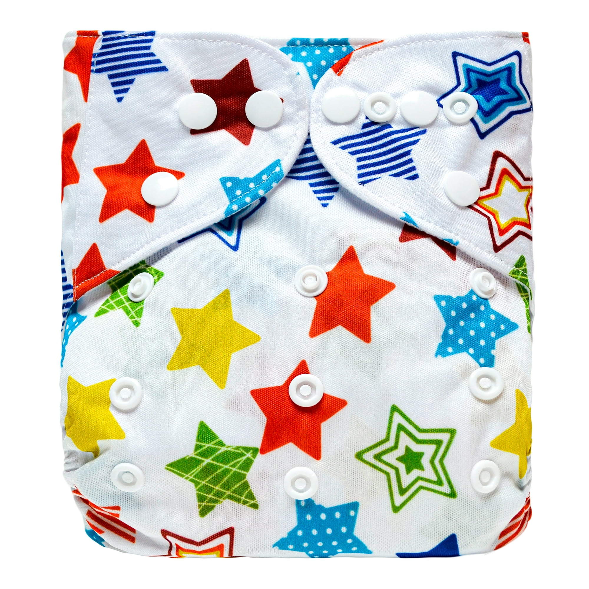 Pequelandia - Pañal De Tela Lavable - Estrellas Colores