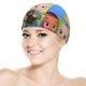 thumbnail image 5 of ChuChu TV Gorro de Natación de Licra, Gorro de Baño de Tela Cómoda, Gorro Elástico Antideslizante para Hombres, Mujeres y Niños, 5 of 6