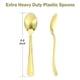 thumbnail image 2 of Cucharas desechables Dealusy Heavy Duty Gold, 100 unidades, 2 of 5